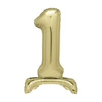 321 Party! 30 in Giant Gold Foil Number 1 Balloon Centerpiece