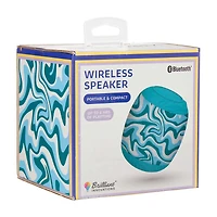 Brilliant Innovations Wireless Speaker, Green Swirl