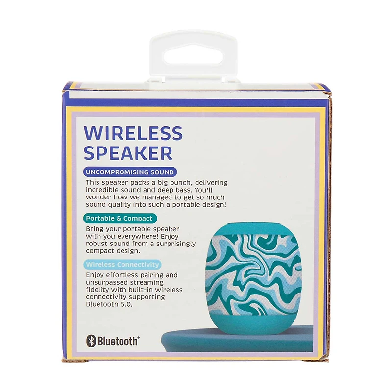 Brilliant Innovations Wireless Speaker, Green Swirl