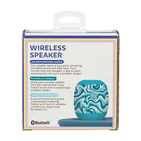 Brilliant Innovations Wireless Speaker, Green Swirl