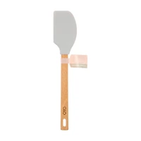 Social Chef Wood Gray Silicone Spatula