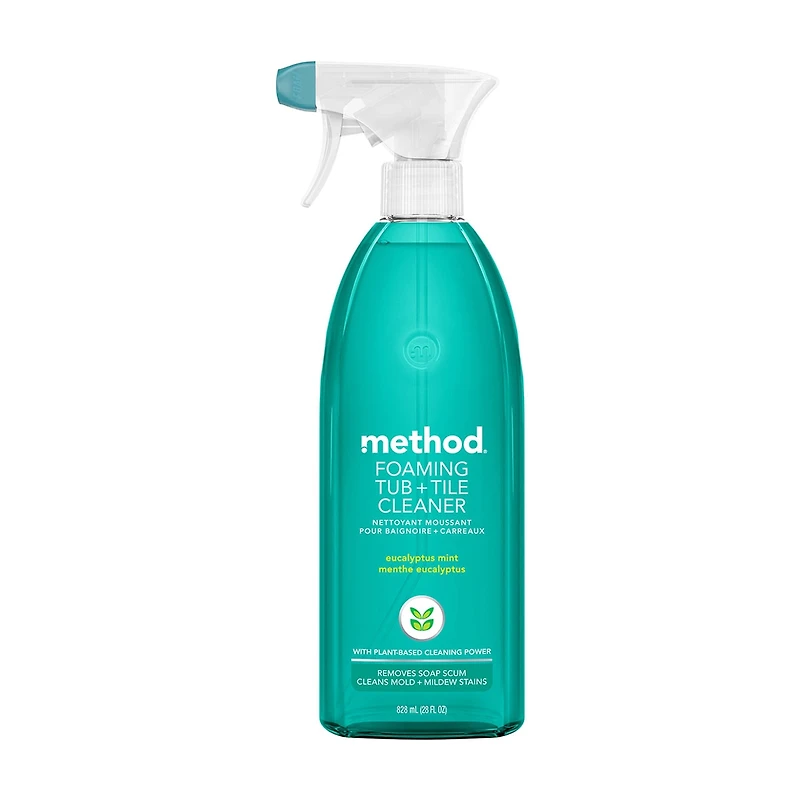 Method Foaming Tub + Tile Cleaner, Eucalyptus Mint, 28 fl oz