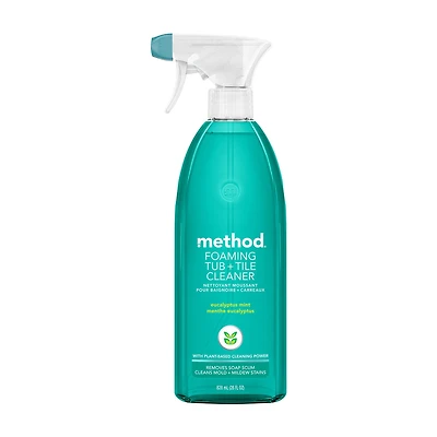 Method Foaming Tub + Tile Cleaner, Eucalyptus Mint, 28 fl oz