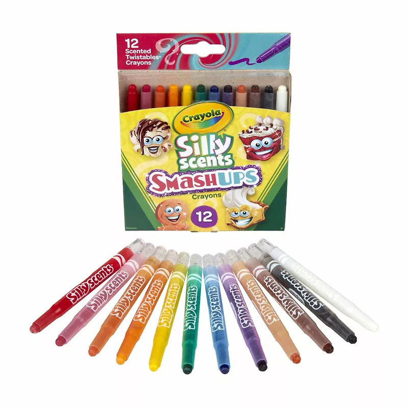 Crayola 12ct Silly Scent SmashUps Mini Twistable Crayons