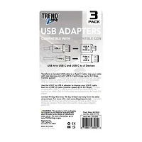 Trendzone Adapters USB, 3 ct