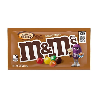M&M's Caramel Cold Brew Milk Chocolate Candy, 1.41 oz