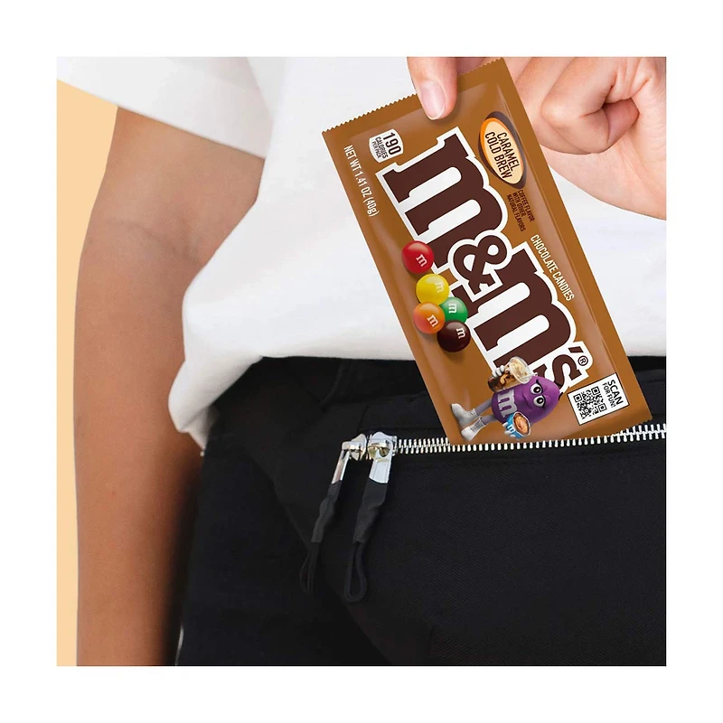 M&M's Caramel Cold Brew Milk Chocolate Candy, 1.41 oz