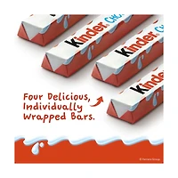 Kinder Chocolate Bars with Creamy Milky Filling, 1.8 oz, 4 pk