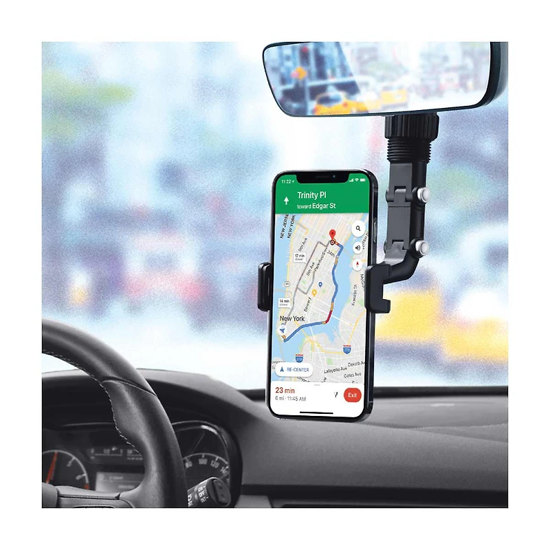 Sundries Phone Mount for Rear View Mirror