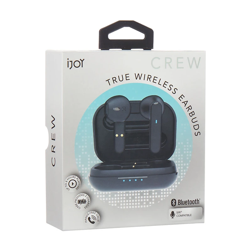 iJoy Crew True Wireless Earbuds with Charging Case