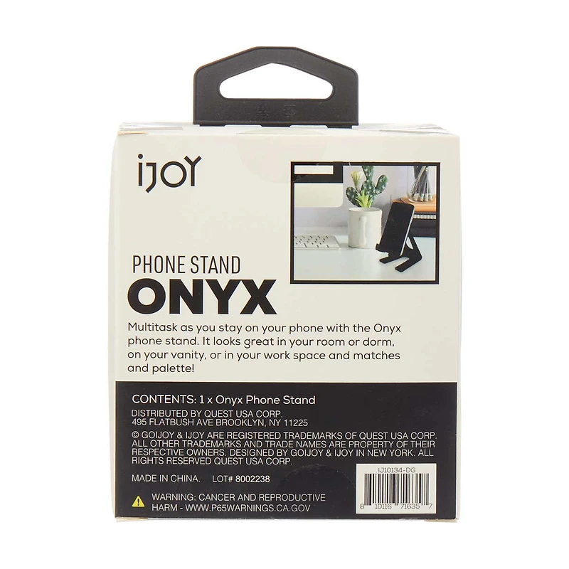 iJoy Onyx Phone Stand, Black