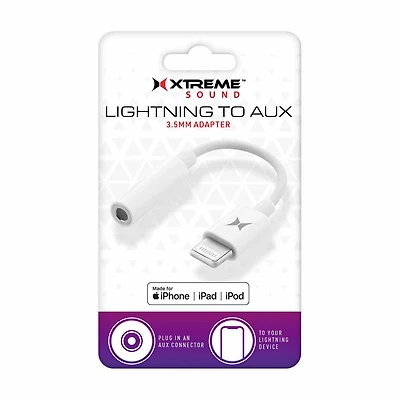 Xtreme Sound Lighting To Aux 3.5 mm Adapter