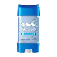 Gillette ClearShield Antiperspirant & Deodorant Clear Gel for Men, Cool Wave, 3.8 oz