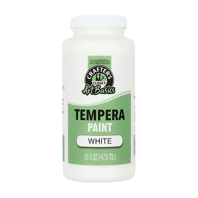 Crafter's Closet ArtBasics Tempera Paint - White, 16 fl oz
