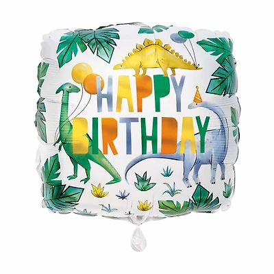 Square Dinosaur Balloon, 18 in