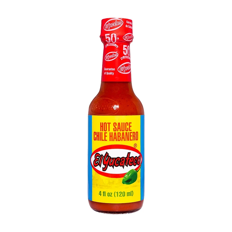 El Yucateco Red Chile Habanero Hot Sauce, 4 fl oz