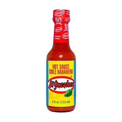 El Yucateco Red Chile Habanero Hot Sauce, 4 fl oz