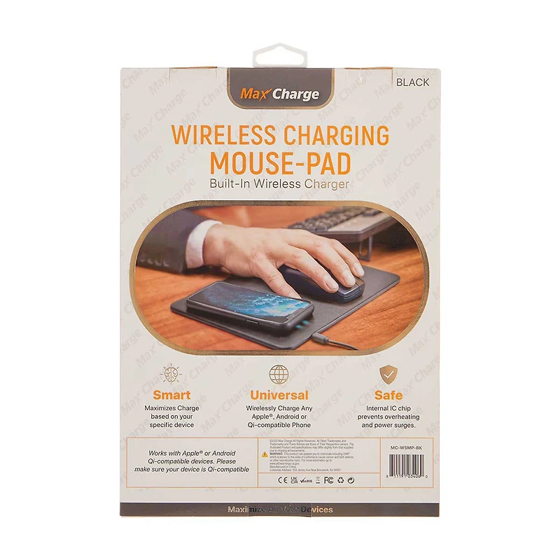 Max Charge Mousepad plus Wireless Charging