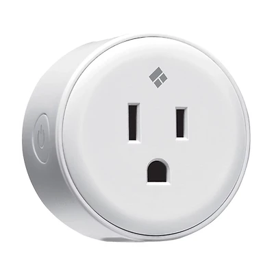 Round Smart Plug White