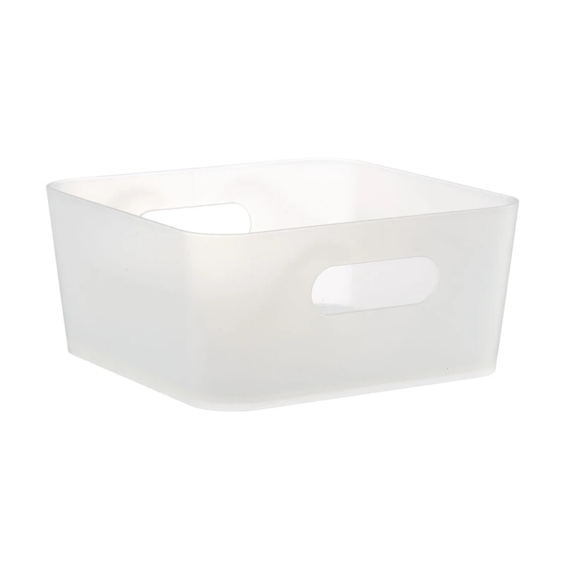 Rectangular Small Storage Bin, 6 in x 6 in x 2.75 in