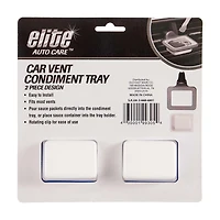 Elite Auto Car Vent Condiment Tray, Pack of 2