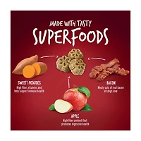 Fruitables Apple Bacon Flavor Skinny Minis Dog Treats, 5 oz
