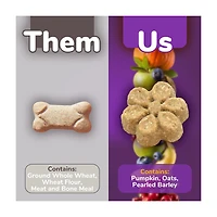 Fruitables Baked Pumpkin & Blueberry Flavor Dog Treats, 7 oz