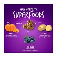 Fruitables Baked Pumpkin & Blueberry Flavor Dog Treats, 7 oz