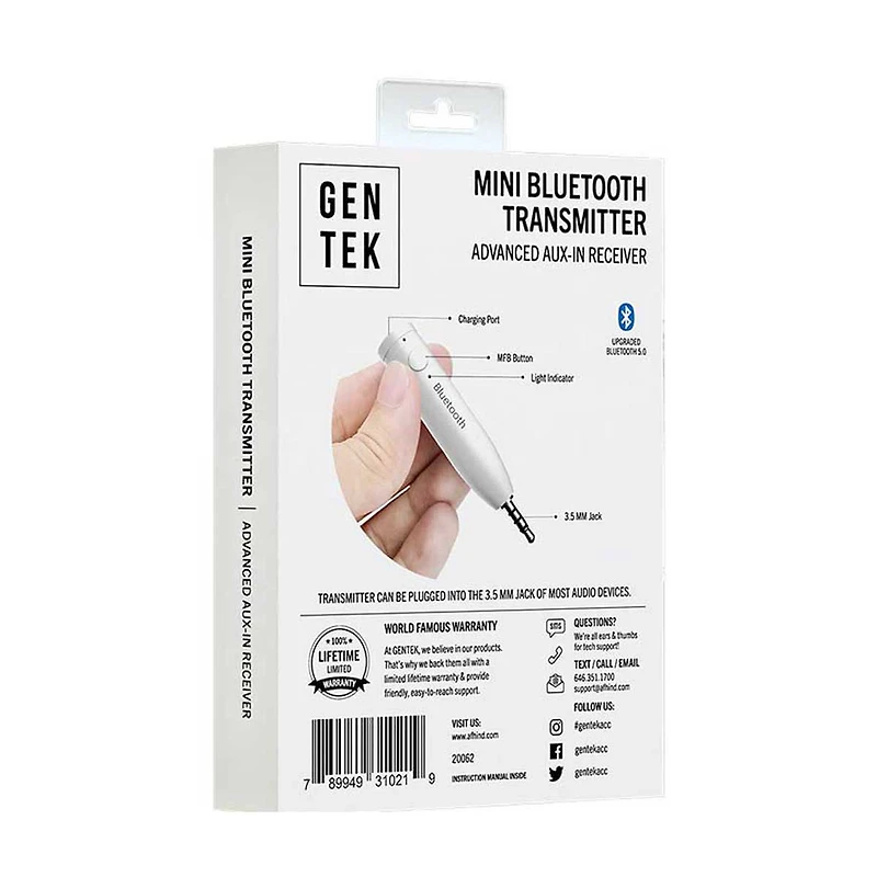 GENTEK Mini Bluetooth Transmitter