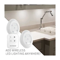 Xtreme Lit Wireless Tap Lights with Remote Control, Pack of 2