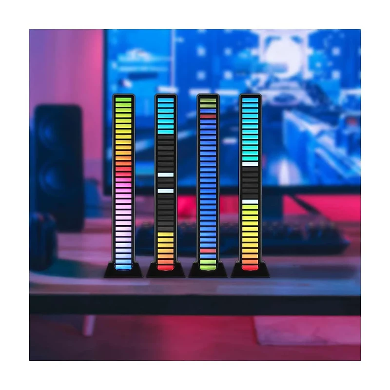 Monster Basics LED Sound-Reactive Rechargeable Multicolor Flow LED Equalizer Light Bar