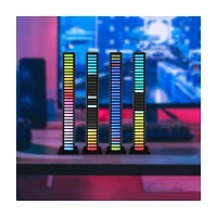 Monster Basics LED Sound-Reactive Rechargeable Multicolor Flow LED Equalizer Light Bar