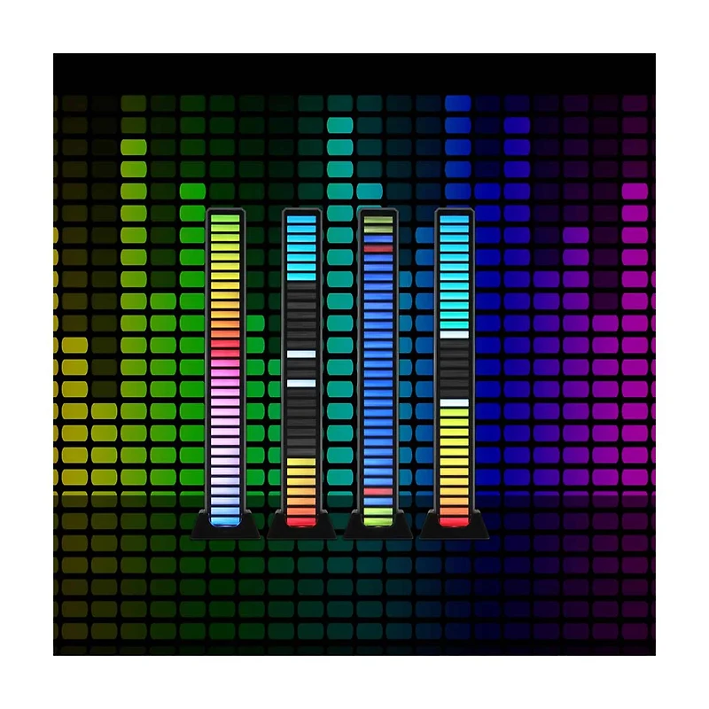 Monster Basics LED Sound-Reactive Rechargeable Multicolor Flow LED Equalizer Light Bar