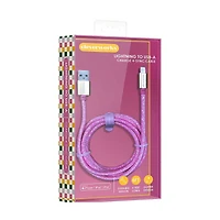 Cleverworks Lightning to USB-A Cable, 6 ft, Glitter