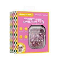 Cleverworks Airpod Case, Pink Confetti