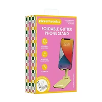 Cleverworks Phone Stand, Gold Glitter