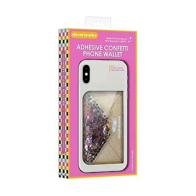 Cleverworks Phone Wallet, Confetti