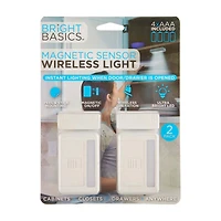 Bright Basics Magnetic Sensor Wireless Light, Pack of 2