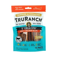 Truranch Rawhide Alternative Colla-Stix for Dogs, 5 in