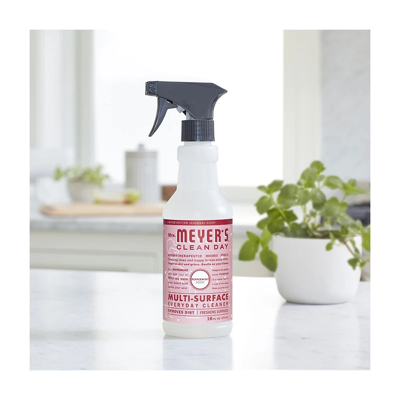 Mrs. Meyer’s Clean Day Multi-Surface Everyday Cleaner, Peppermint Scent, 16 Ounce Bottle