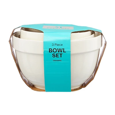 Martha Stewart Everyday Ceramic Bowl Set, 3 piece