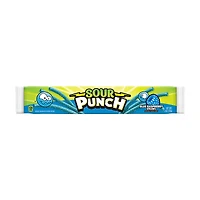 Sour Punch Blue Raspberry Candy Straws, 2 oz