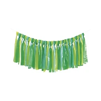 Blue & Green Plastic Fringe Photo Booth Backdrop