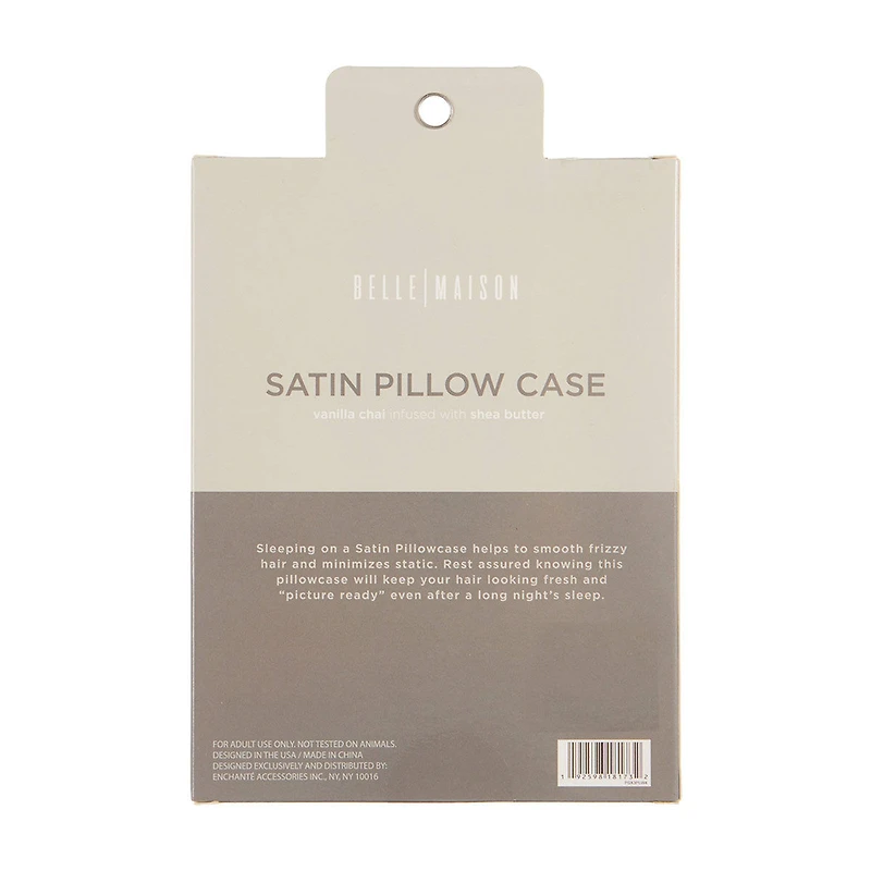 Belle Maison Satin Pillowcase, Gray