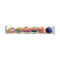 Dubble Bubble Seedlings Fruit Shaped Bubble Gum with Candy Seeds, 2.04 oz