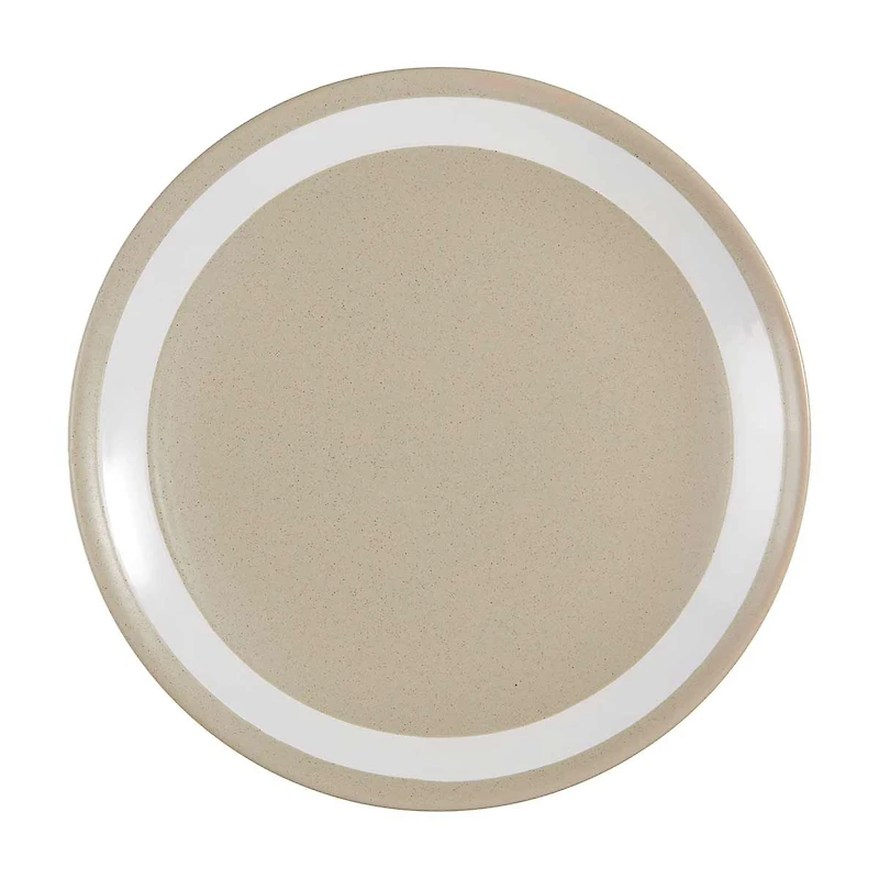 2-tone Salad Plate, Sand & White, 6 in