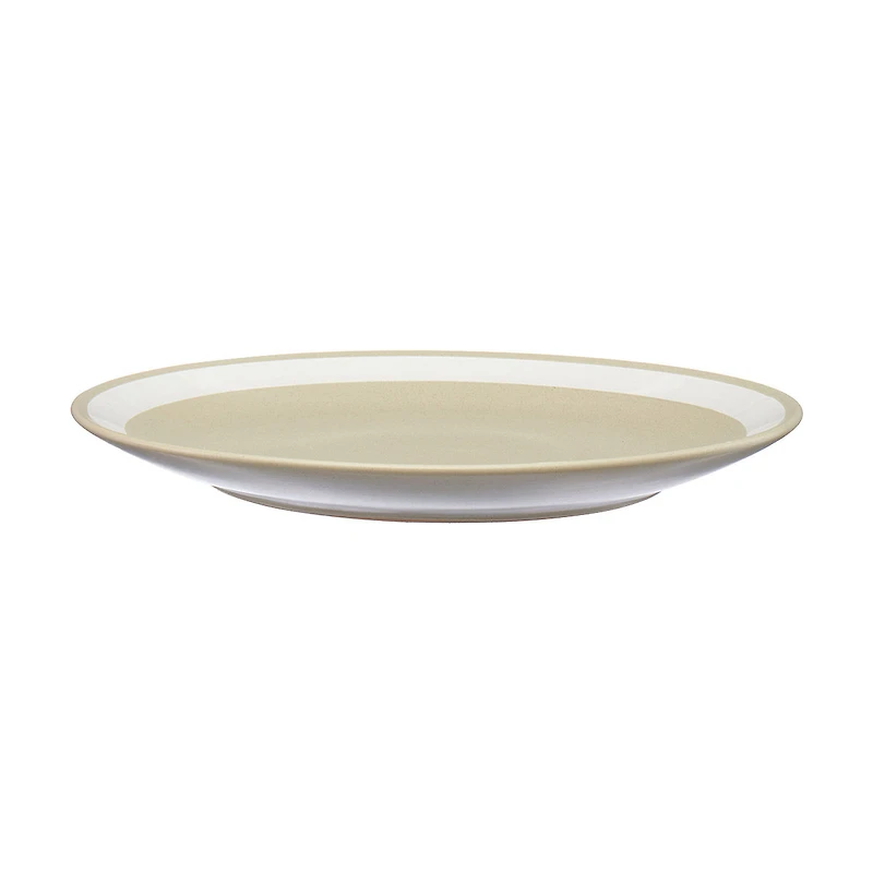 2-tone Dinner Plate, Sand & White, 10.5 in
