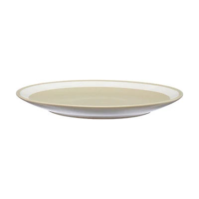 2-tone Dinner Plate, Sand & White, 10.5 in