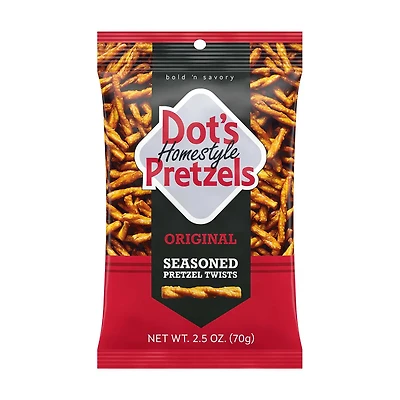 Dot’s Homestyle Pretzels, Original Seasoned Pretzel Twists, 2.5 oz