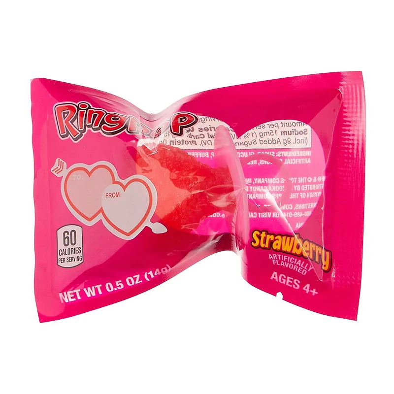 Ring Pop Valentine’s Candy Lollipop Variety Pack, 0.5 oz